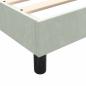 Preview: Boxspringbett mit Matratze Hellgrau 160x220 cm Samt