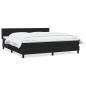 Preview: Boxspringbett mit Matratze Schwarz 180x210 cm Samt