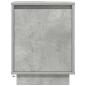 Preview: Nachttische mit LED-Leuchten 2 Stk. Betongrau 38x34x50 cm