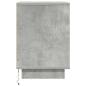 Preview: Nachttische mit LED-Leuchten 2 Stk. Betongrau 38x34x50 cm