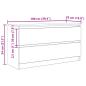 Preview: TV-Schrank Altholz-Optik 100x35x54 cm Holzwerkstoff