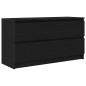 Preview: TV-Schrank Schwarz 100x35x54 cm Holzwerkstoff