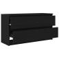 Preview: TV-Schrank Schwarz 100x35x54 cm Holzwerkstoff