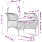Preview: Garten-Schaukelstuhl mit Kissen Beige Poly Rattan