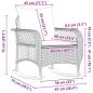 Preview: Garten-Schaukelstuhl mit Kissen Braun Poly Rattan