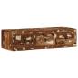 Preview: ARDEBO.de - TV-Wandschrank 100x32x25 cm Altholz Massivholz