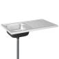 Preview: Spüle mit Abtropffläche Set Silbern 1000x600x155 mm Edelstahl