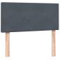 Preview: Boxspringbett mit Matratze Dunkelgrau 80x220 cm Samt