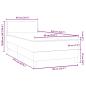 Preview: Boxspringbett mit Matratze Schwarz 90x210 cm Samt