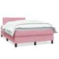 Preview: Boxspringbett mit Matratze Rosa 120x220 cm Samt