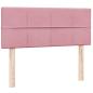 Preview: Boxspringbett mit Matratze Rosa 120x220 cm Samt