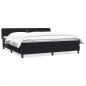 Preview: Boxspringbett mit Matratzen Schwarz 180x210 cm Samt
