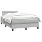 Preview: Boxspringbett mit Matratze Hellgrau 120x220 cm Samt