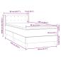 Preview: Boxspringbett mit Matratze Schwarz 80x220 cm Samt