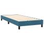 Preview: Boxspringbett mit Matratze Dunkelblau 90x220 cm Samt