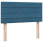 Preview: Boxspringbett mit Matratze Dunkelblau 90x220 cm Samt