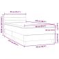Preview: Boxspringbett mit Matratze Dunkelblau 90x220 cm Samt