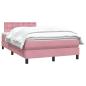 Preview: Boxspringbett mit Matratze Rosa 120x220 cm Samt