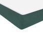 Preview: Boxspringbett mit Matratze Dunkelgrün 140x210 cm Samt