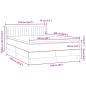 Preview: Boxspringbett mit Matratze Dunkelgrau 160x220 cm Samt