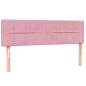 Preview: Boxspringbett mit Matratze Rosa 160x210 cm Samt