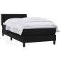 Preview: Boxspringbett mit Matratze Schwarz 90x210 cm Samt