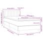 Preview: Boxspringbett mit Matratze Rosa 90x210 cm Samt