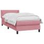 Preview: Boxspringbett mit Matratze Rosa 90x210 cm Samt