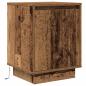 Preview: Nachttische mit LED-Leuchten 2 Stk. Altholz-Optik 38x34x50 cm