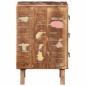 Preview: Nachttisch 2 Stk. 37x32x50 cm Altholz Massivholz