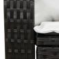 Preview: Garten-Schaukelstuhl mit Kissen Schwarz Poly Rattan