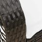 Preview: Garten-Schaukelstuhl mit Kissen Schwarz Poly Rattan