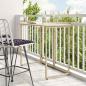 Preview: ARDEBO.de - Gartentisch Klappbar Beige 90x51x75 cm Poly Rattan