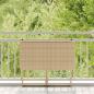 Preview: Gartentisch Klappbar Beige 90x51x75 cm Poly Rattan