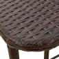 Preview: Gartentisch Klappbar Braun 90x51x75 cm Poly Rattan