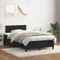 Preview: ARDEBO.de - Boxspringbett mit Matratze Schwarz 120x210 cm Samt