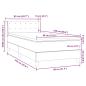 Preview: Boxspringbett mit Matratze Dunkelblau 80x220 cm Samt