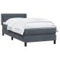 Preview: Boxspringbett mit Matratze Dunkelgrau 80x220 cm Samt