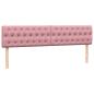 Preview: Boxspringbett mit Matratze Rosa 180x210 cm Samt
