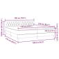 Preview: Boxspringbett mit Matratze Rosa 180x210 cm Samt