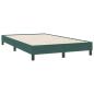 Preview: Boxspringbett mit Matratze Dunkelgrün 120x220 cm Samt