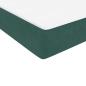 Preview: Boxspringbett mit Matratze Dunkelgrün 120x220 cm Samt