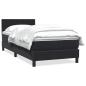 Preview: Boxspringbett mit Matratze Schwarz 90x220 cm Samt