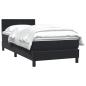 Preview: Boxspringbett mit Matratze Schwarz 90x220 cm Samt