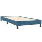 Preview: ARDEBO.de - Boxspringbett mit Matratze Dunkelblau 90x220 cm Samt