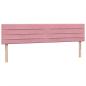 Preview: Boxspringbett mit Matratze Rosa 180x210 cm Samt
