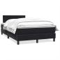 Preview: Boxspringbett mit Matratze Schwarz 120x210 cm Samt