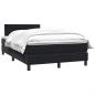 Preview: Boxspringbett mit Matratze Schwarz 120x210 cm Samt