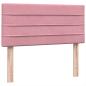 Preview: Boxspringbett mit Matratze Rosa 80x220 cm Samt
