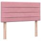 Preview: Boxspringbett mit Matratze Rosa 90x210 cm Samt